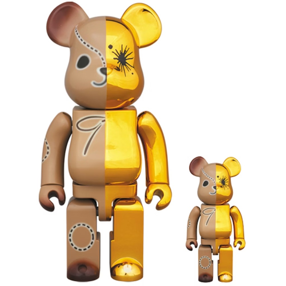Bearbrick Miharayasuhiro 100% & 400% Set in Gold / Brown